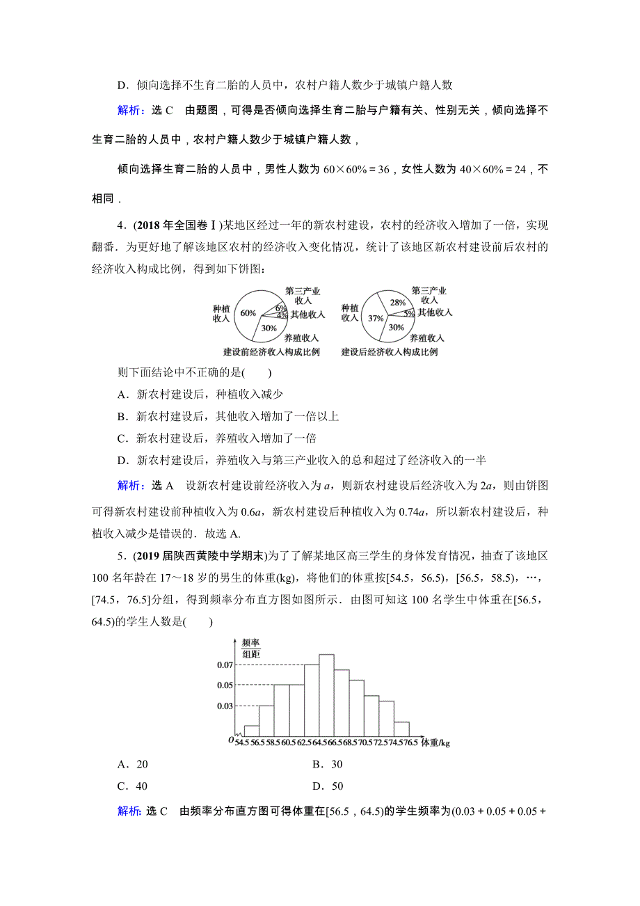 2022高考数学一轮备考复习 第11章 统计、统计案例 第2节 用样本估计总体课时跟踪检测（文含解析）新人教B版.doc_第2页