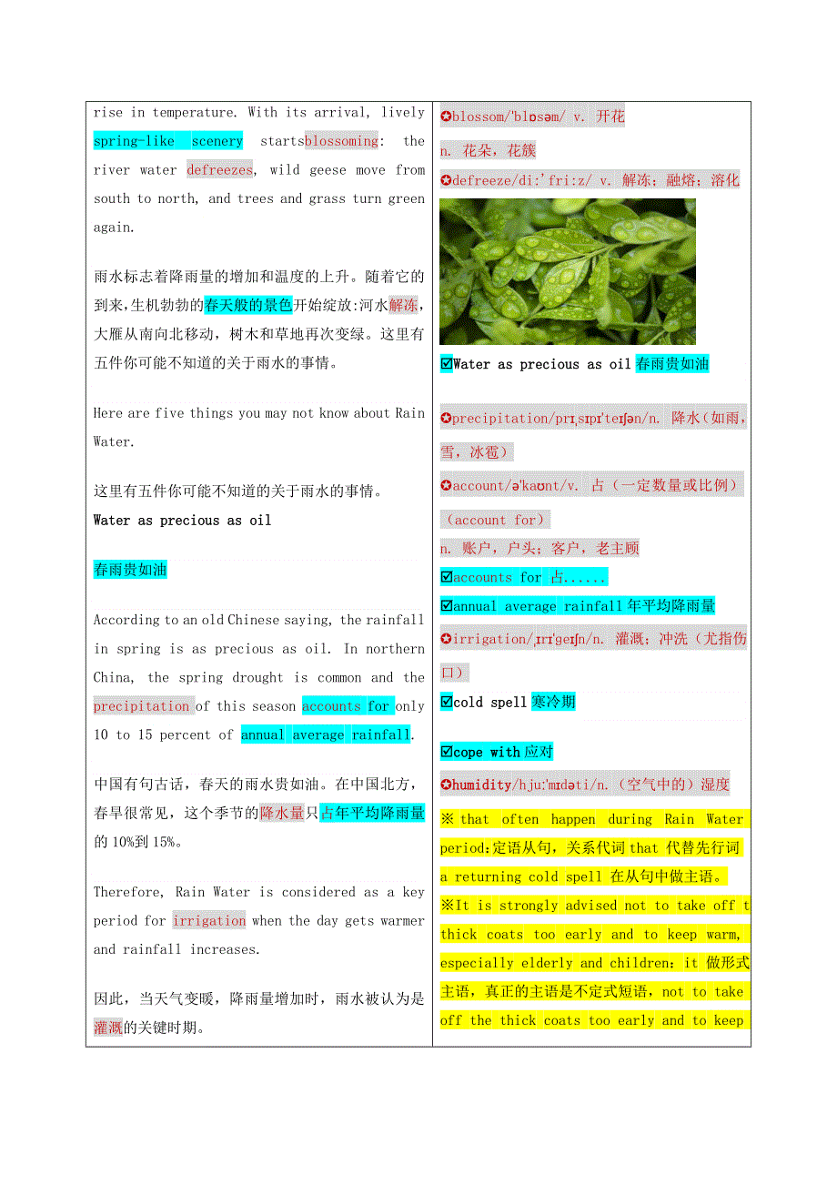 备考2023年高考英语 China Daily《中国日报》双语精读24节气之2 雨水.doc_第2页