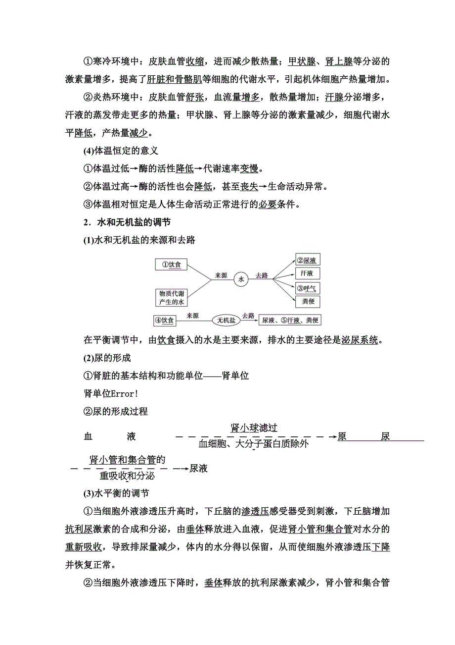 2020-2021学年生物苏教版必修3教师用书：第2章　第1节 第2课时　体温调节　水和无机盐的调节 WORD版含解析.doc_第2页