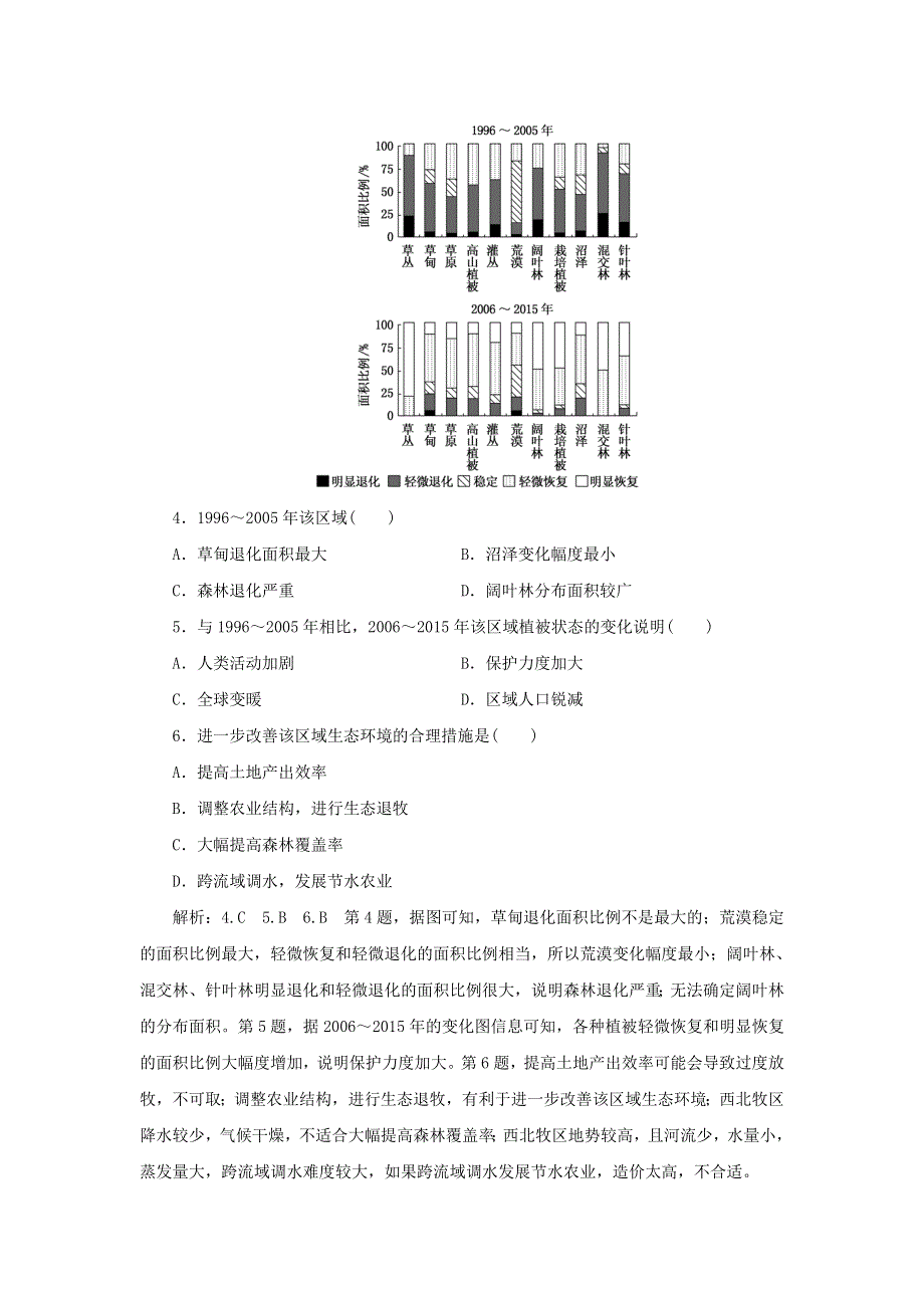 2021-2022学年新教材高中地理 第三章 环境与国家安全 章末检测（含解析）中图版选择性必修3.doc_第2页