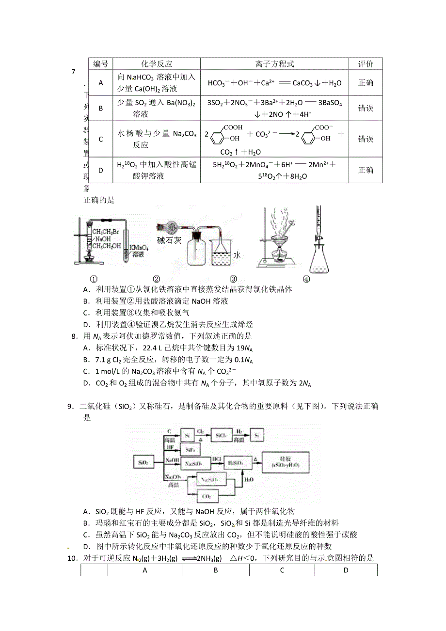 江苏省如皋中学2012届高三下学期质量检测化学试题.doc_第2页