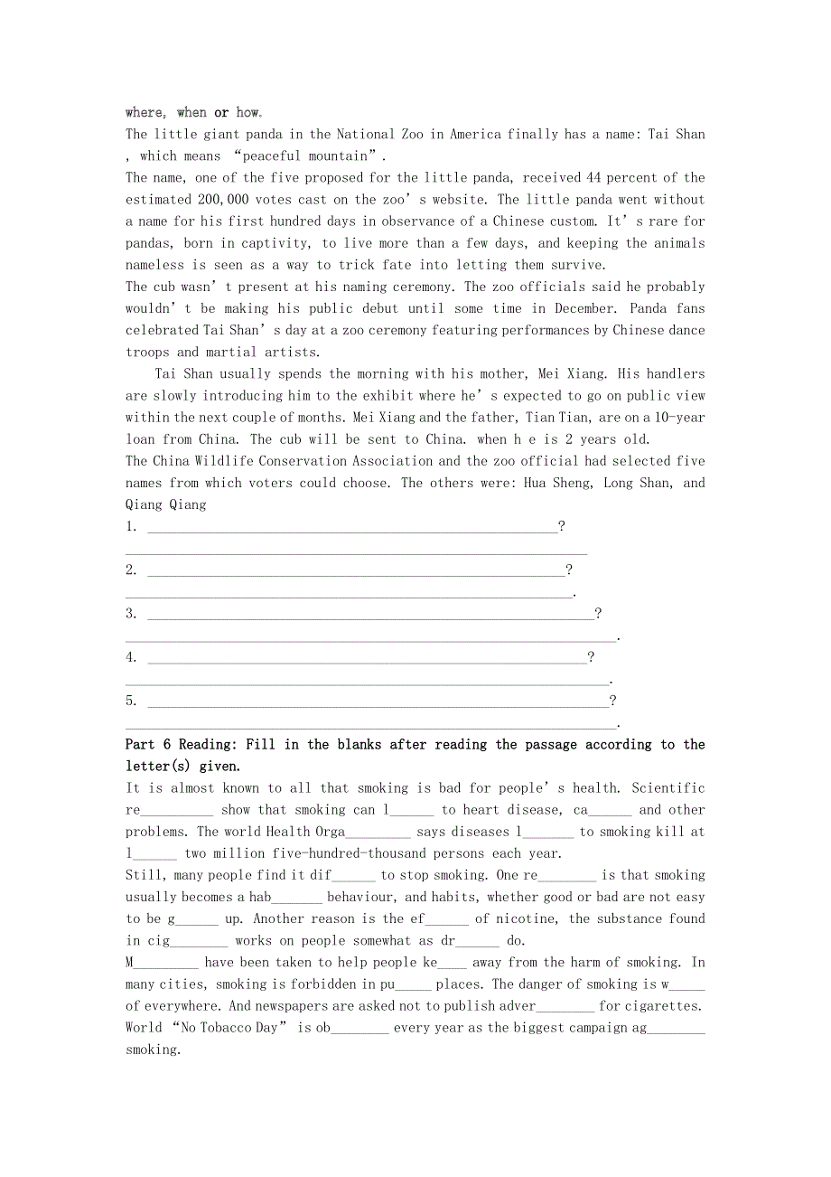 2012高二英语同步训练 UNIT 4 GLOBAL WARMING7 (新人教版选修6).doc_第3页