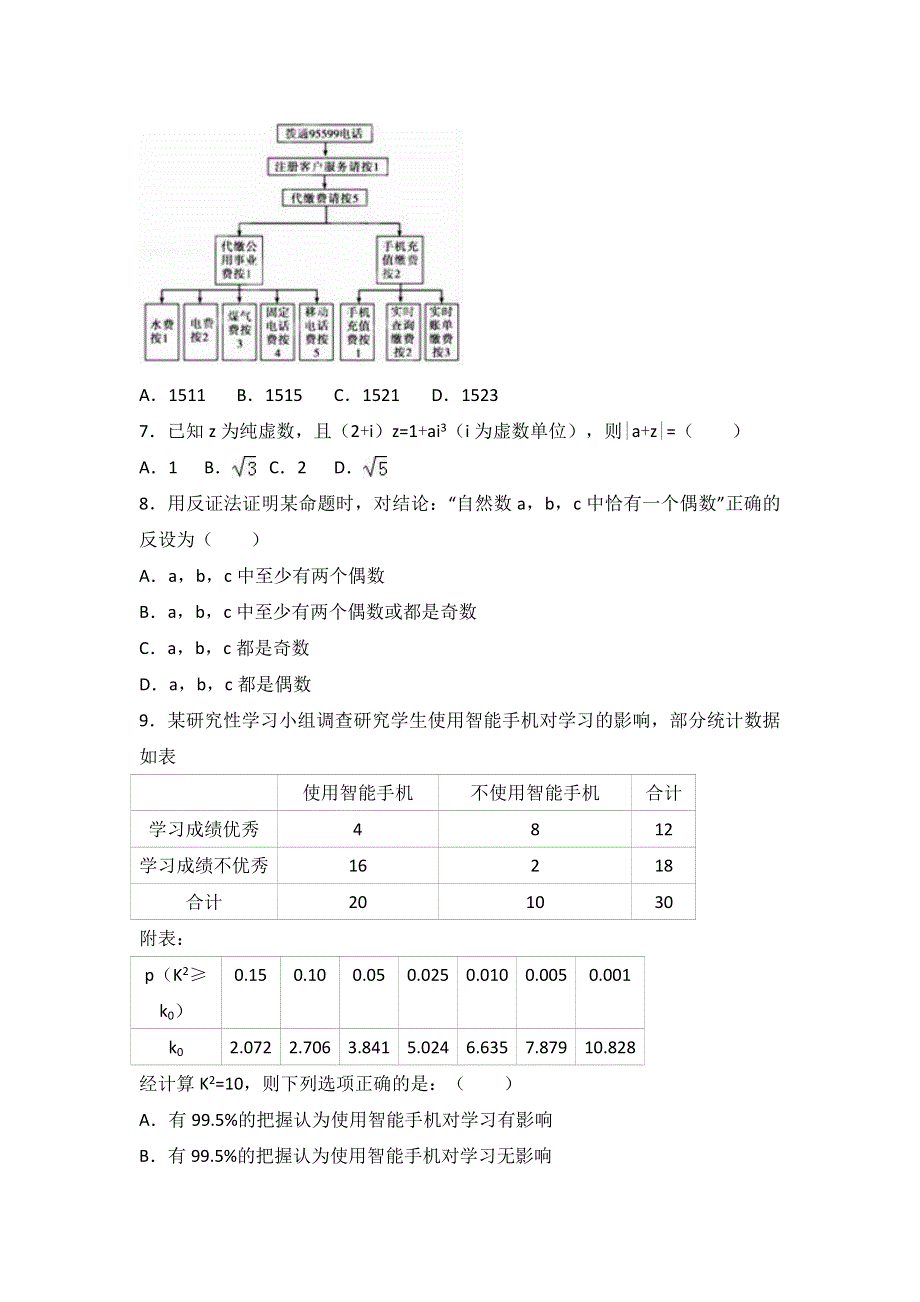 《解析》宁夏育才中学学益校区2016-2017学年高二下学期第一次月考数学试卷（文科） WORD版含解析.doc_第2页