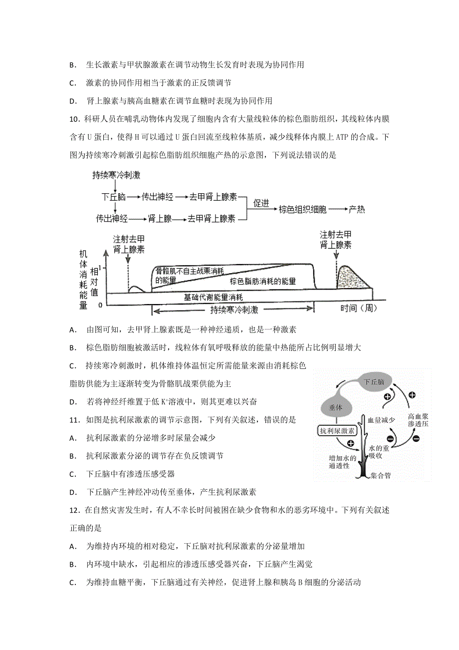 吉林省长春市第十一高中2018-2019学年高二上学期期末考试生物试题 WORD版含答案.doc_第3页