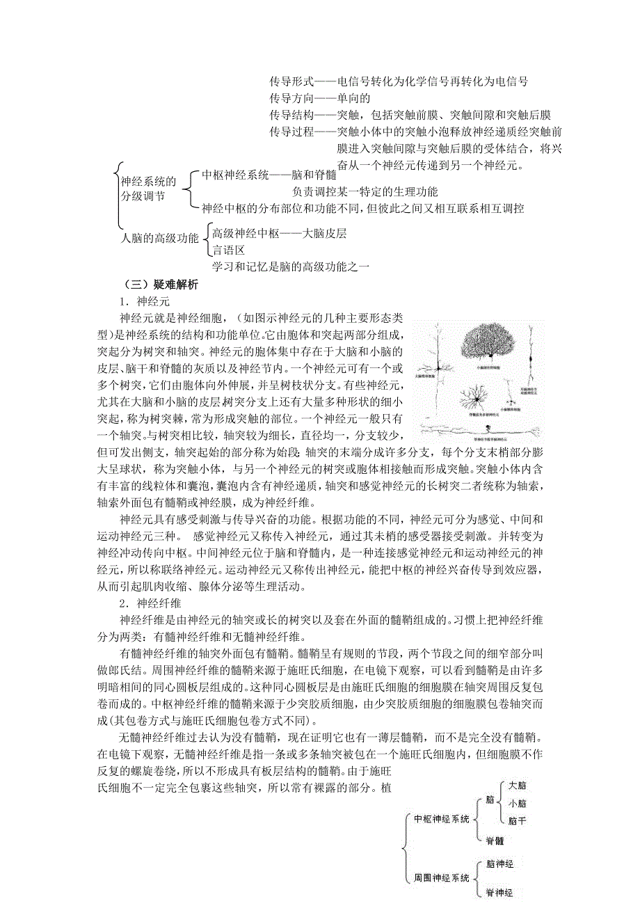 2014年高三生物一轮复习学案：专题11 通过神经系统的调节.doc_第2页