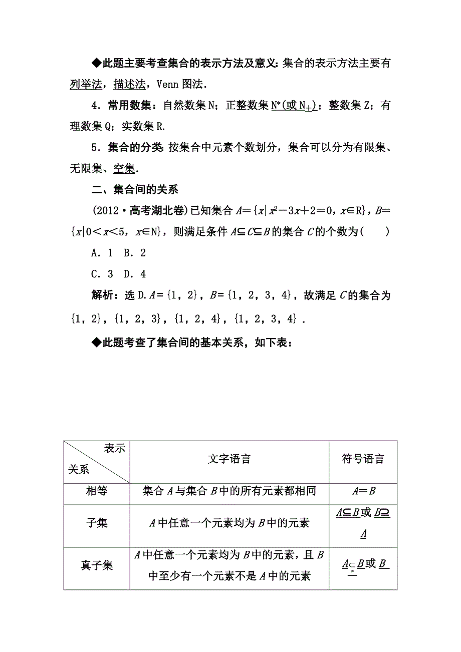 《高考领航》2015人教数学（理）总复习 第01章 集合与常用逻辑用语 第1课时WORD版含解析.doc_第3页