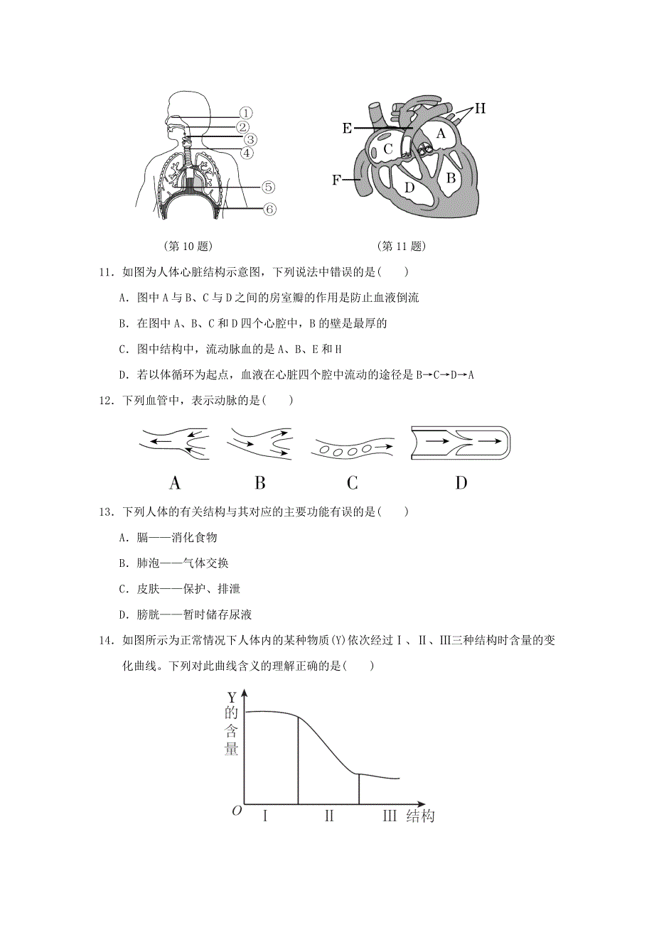 2021秋七年级生物上学期期末达标检测卷 鲁科版五四制.doc_第3页