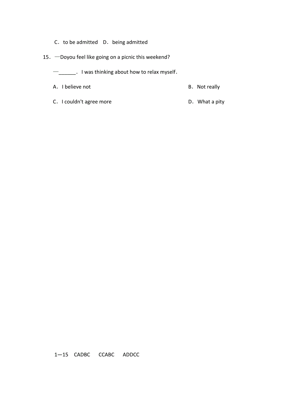 山西省2012高考英语二轮复习专题训练：单项选择（56）.doc_第3页