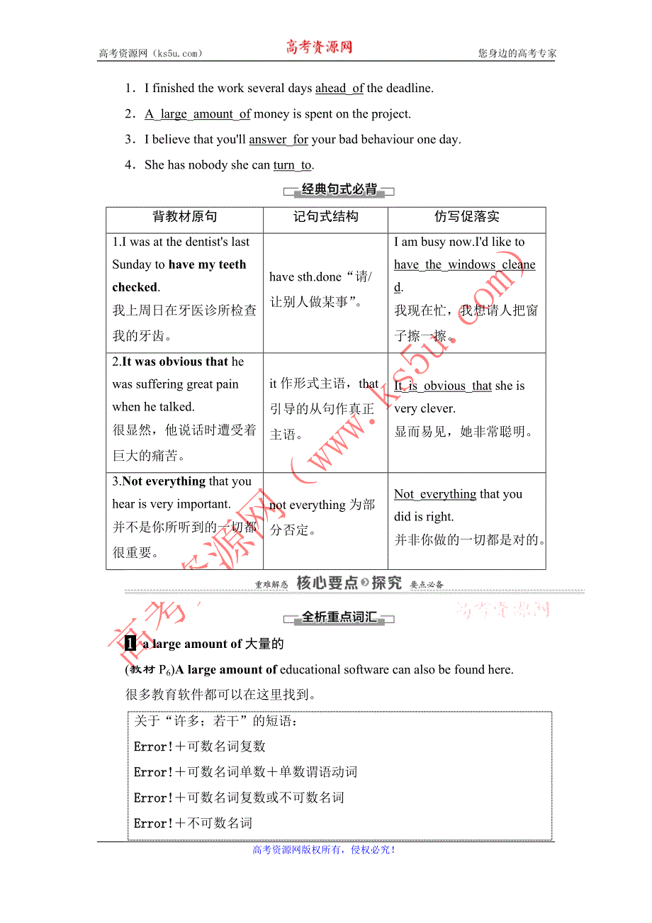 2020-2021学年译林版英语选修7教师用书：UNIT 1 SECTION Ⅳ LANGUAGE POINTS （Ⅱ）（WORD POWERGRAMMAR AND USAGE & TASK） WORD版含解析.DOC_第2页