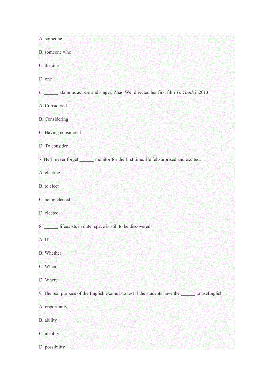 2014年高中英语（外研版选修7）随堂练习： MODULE 2 （WORD版含答案）.doc_第2页