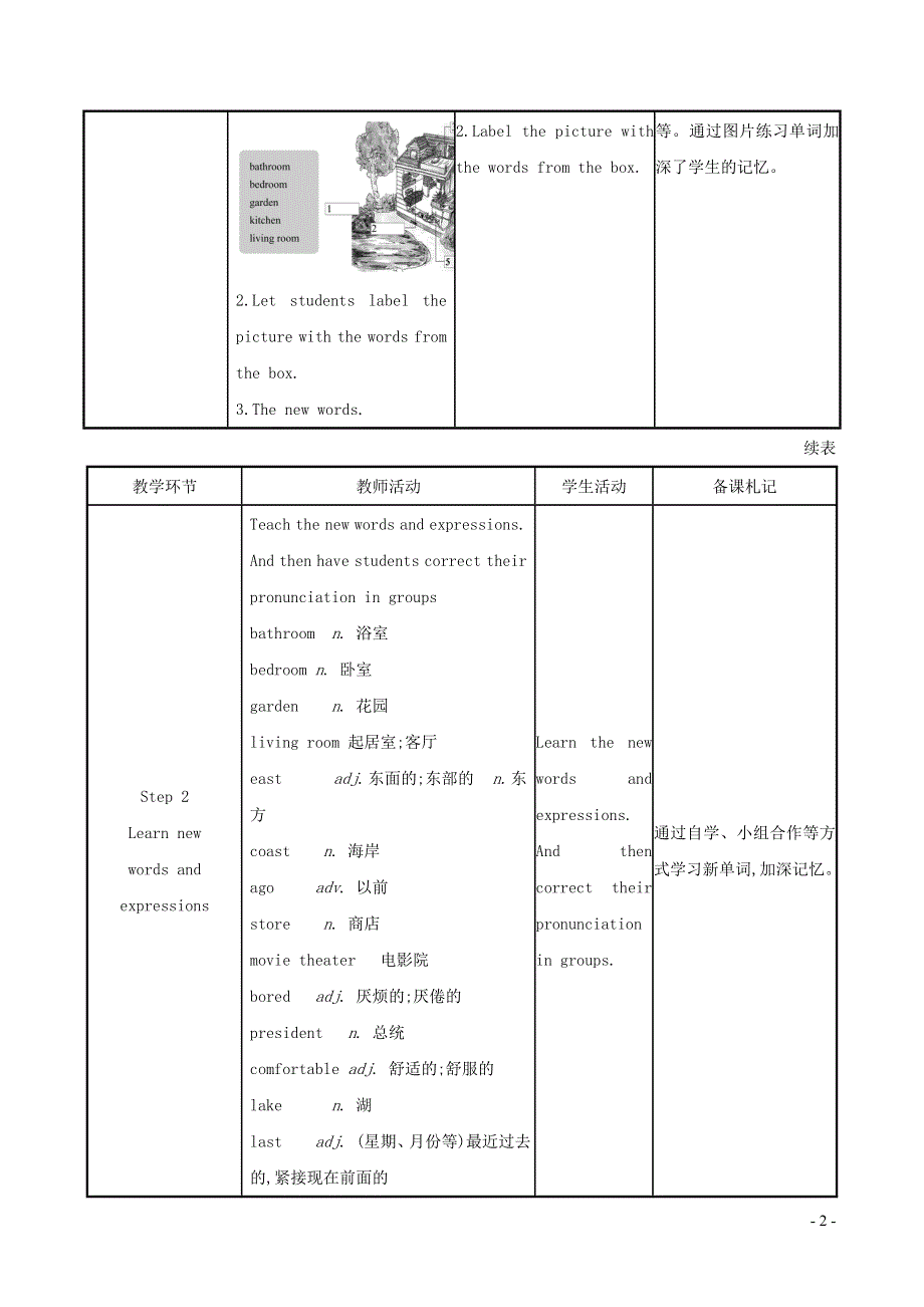 2021秋七年级英语下册 Module 7 My past life Unit 2 I was born in Quincy教案 （新版）外研版.doc_第2页