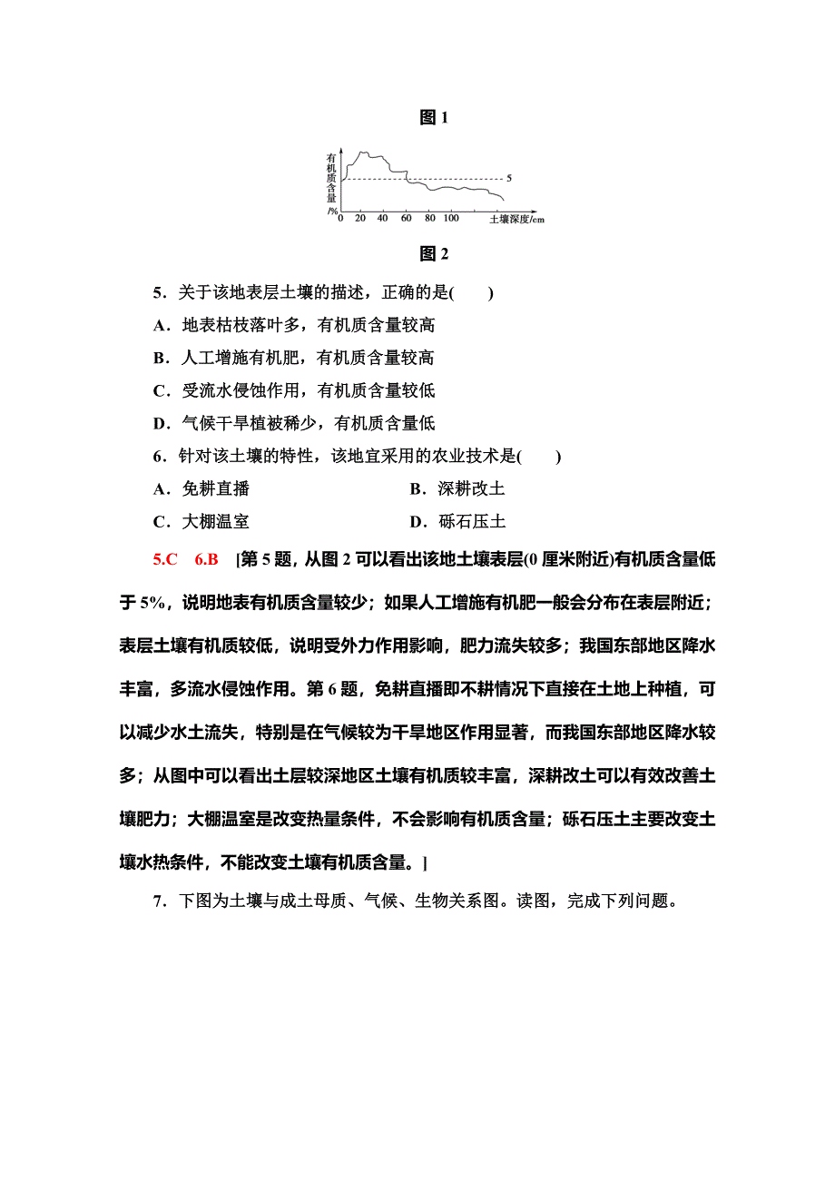 （2019新教材）人教版地理必修第一册课时分层作业13　土壤 WORD版含解析.doc_第3页