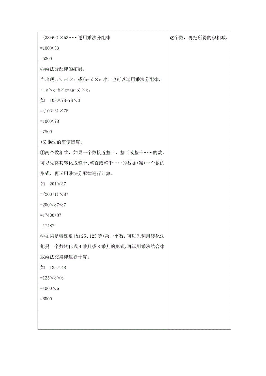 四年级数学下册 三 三位数乘两位数知识清单素材 冀教版.docx_第3页