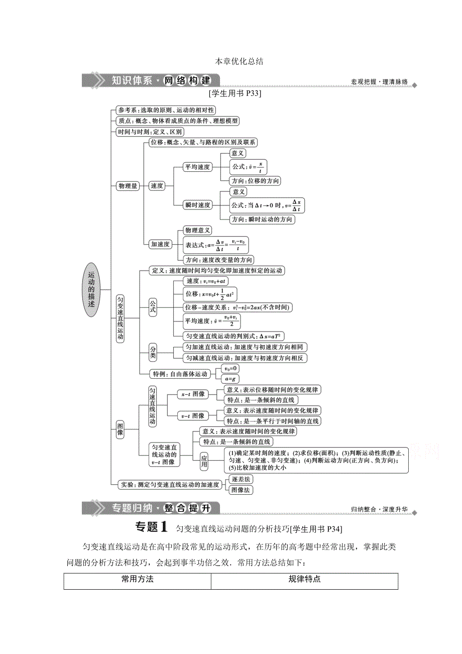 2019-2020学年物理教科版必修1学案：第一章运动的描述优化总结 WORD版含答案.doc_第1页