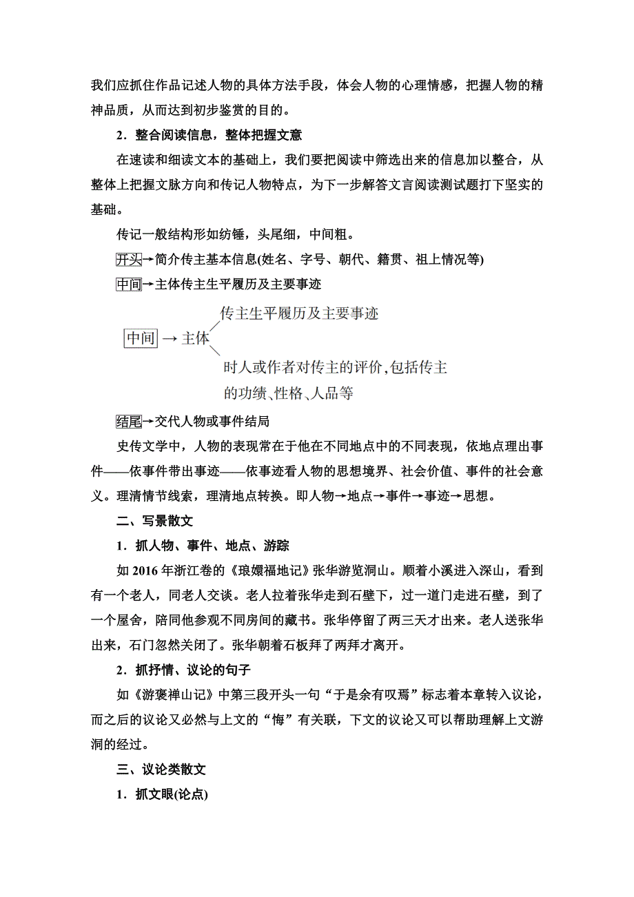 2020-2021学年语文人教版选修中国古代诗歌散文欣赏教师文档：第4-6单元 散文之部 快速读懂古代散文的锦囊妙计 WORD版含解析.doc_第2页