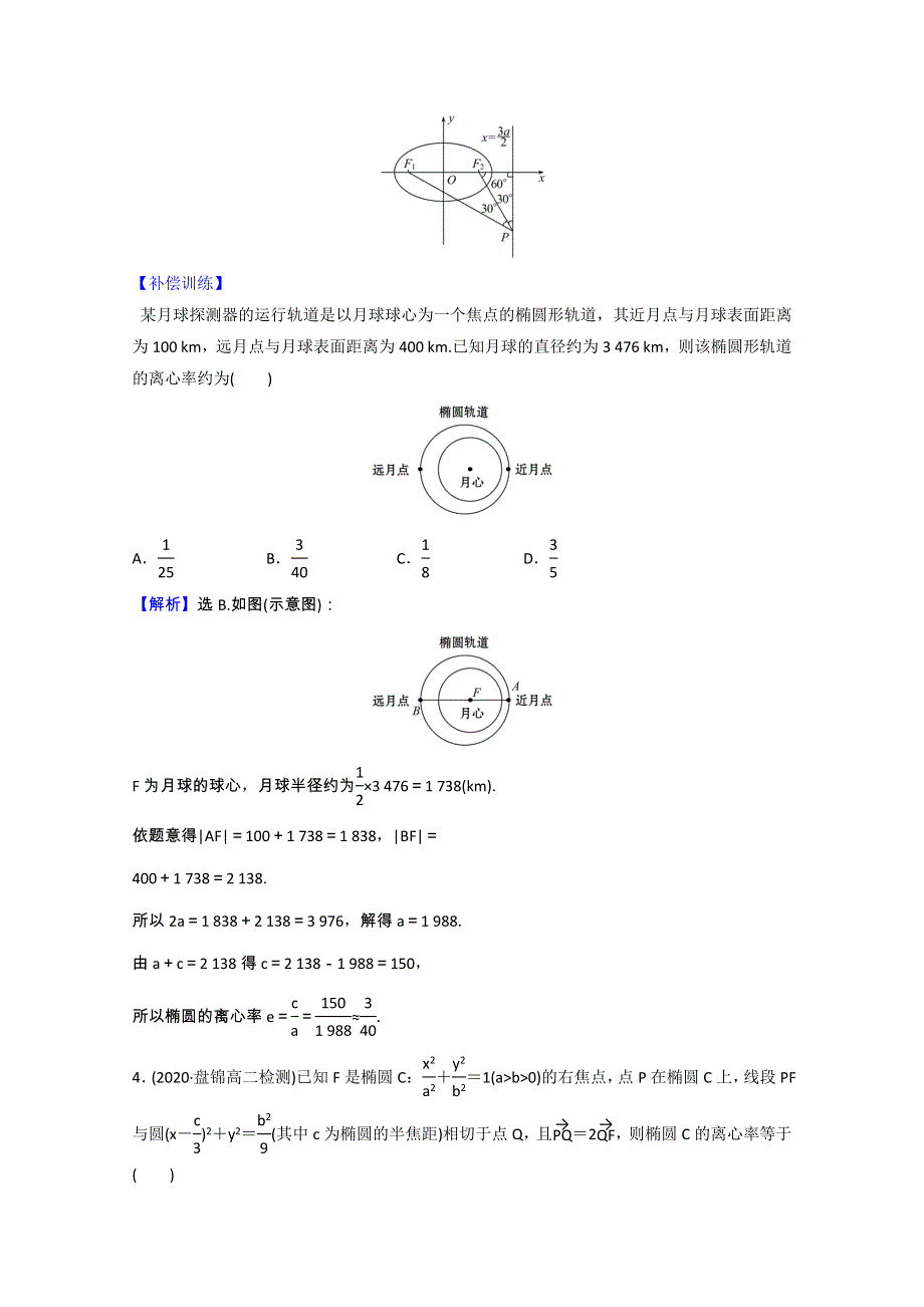 2021-2022学年新教材高中数学 课时素养评价（二十一）第三章 圆锥曲线的方程 3.1.2 第1课时 椭圆的简单几何性质（含解析）新人教A版选择性必修第一册.doc_第2页