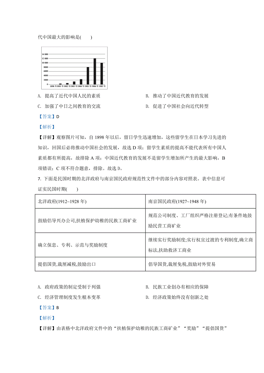 《解析》山东省威海市乳山市第一中学2021届高三10月学情检测历史试题 WORD版含解析.doc_第3页