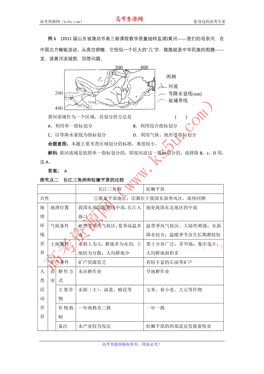 2012高考地理一轮精品教学案（人教版）：第28讲 地理环境对区域发展的影响.doc_第2页