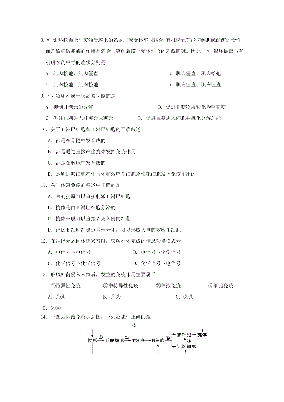 河南省叶县第二高级中学2015-2016学年高二下学期第二次月考生物试题 WORD版含答案.doc_第2页