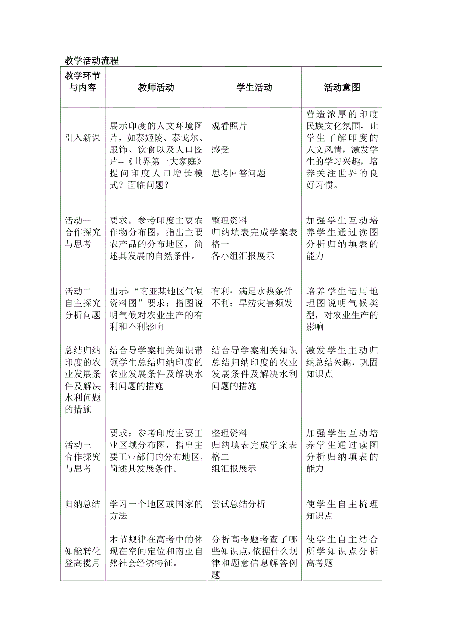 2020-2021学年高一地理湘教版必修2教学教案：第三章第一节 产业活动的区位条件和地域联系 （2） WORD版含答案.doc_第2页