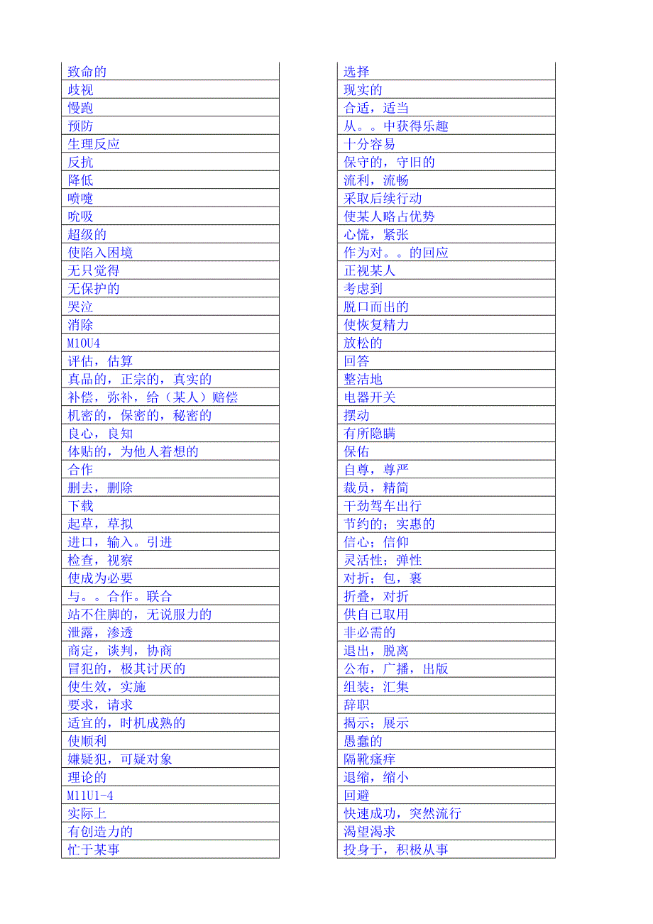 江苏省射阳县第二中学2015届高三英语模块9-11词汇复习（2）.doc_第3页