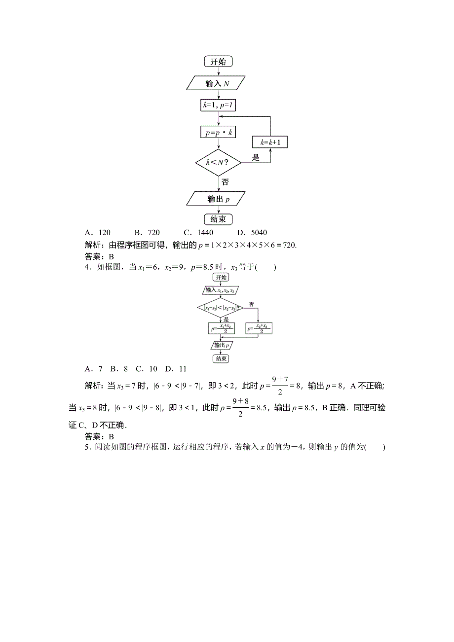 《师说》2015高考数学（理）一轮复习课后练习：11.1 算法与程序框图.doc_第2页