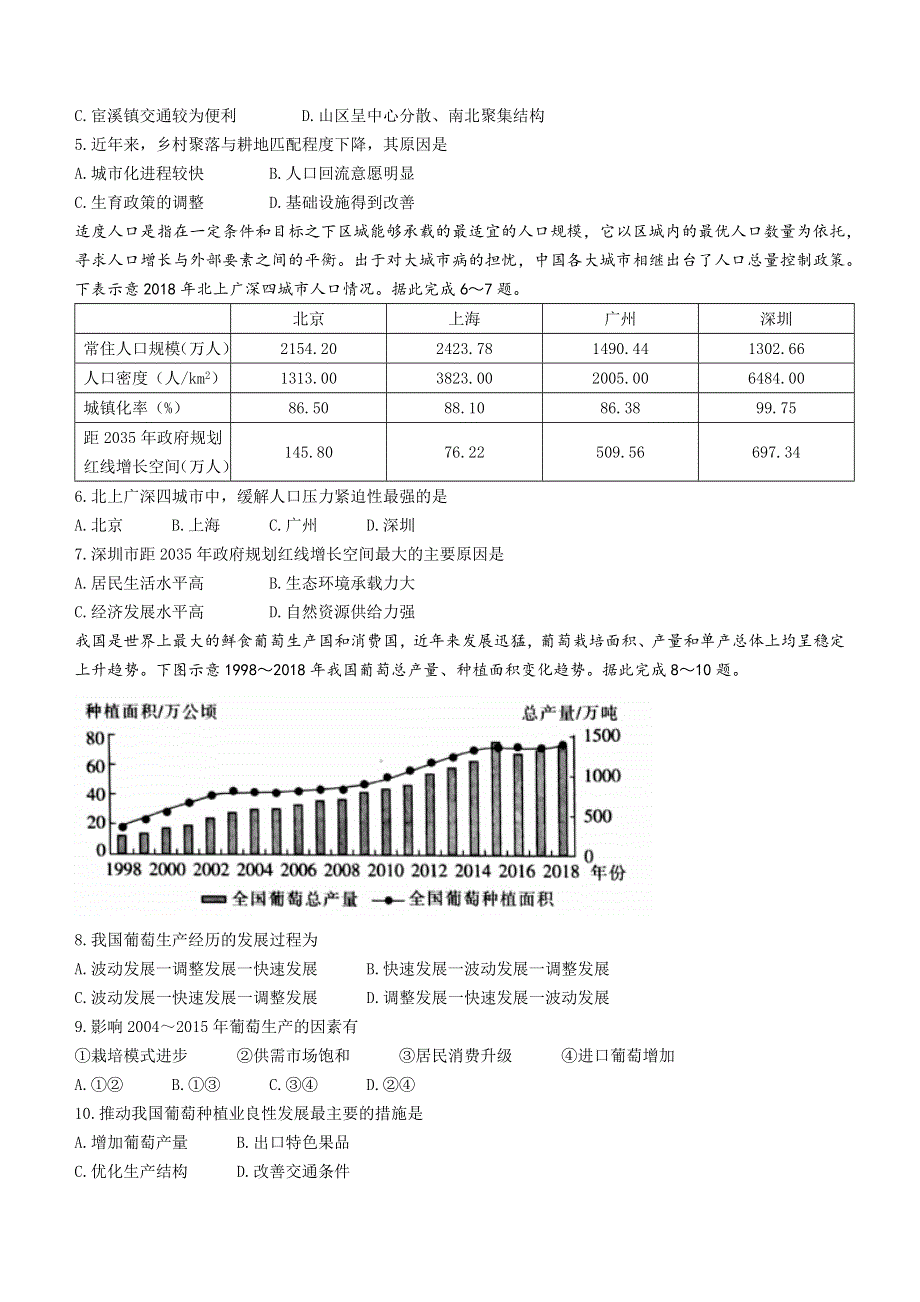 河南省创新发展联盟2021-2022学年高二下学期阶段性检测（四）地理试题WORD版含解析.docx_第2页