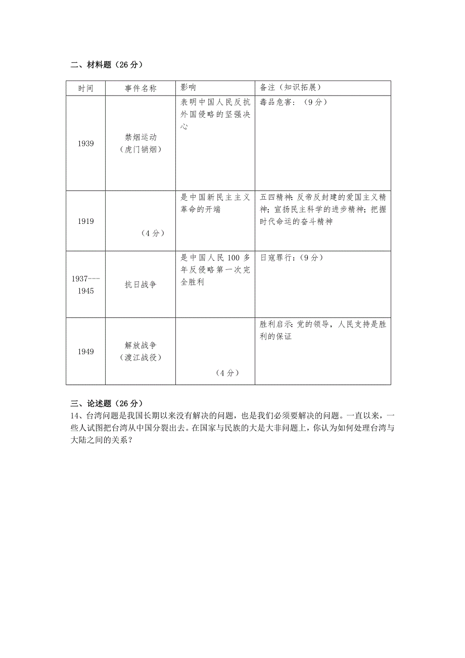 宁夏中卫市海原一中11-12学年高一第二学段考试 历史试题.doc_第3页