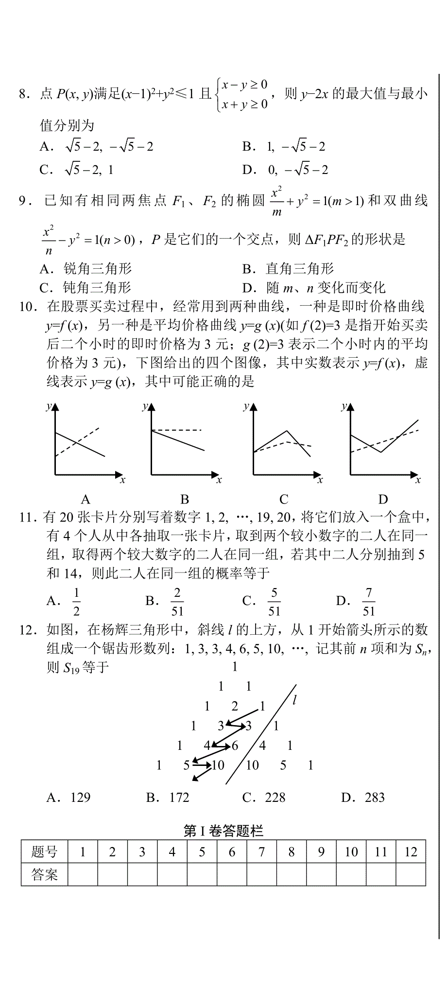 成都市石室中学高2007级高三下期开学考试题（理科）（2.doc_第2页