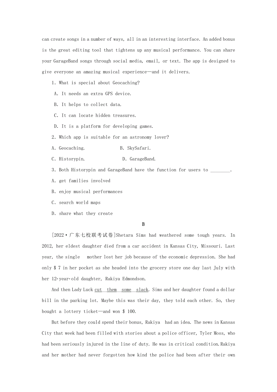 2023年高考英语 全程考评特训卷 课下天天练（十）（含解析）.doc_第2页