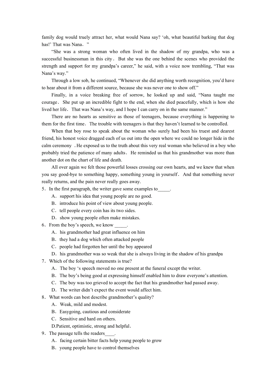 浙江省2012高考英语二轮复习专题训练：阅读理解（78）.doc_第2页