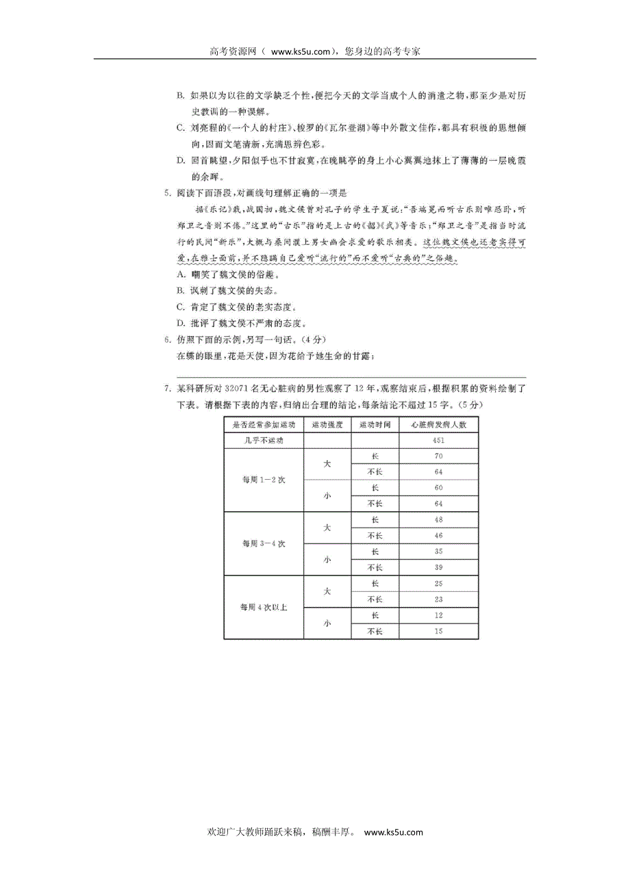 浙江省2012届高三高考模拟仿真评估（三）语文试卷 PDF版含答案.pdf_第2页