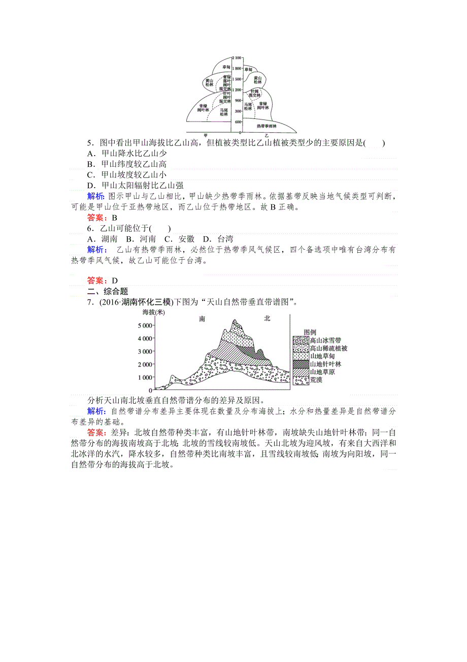 《师说》2017届高考地理二轮复习 微专题强化练6 WORD版含解析.doc_第2页