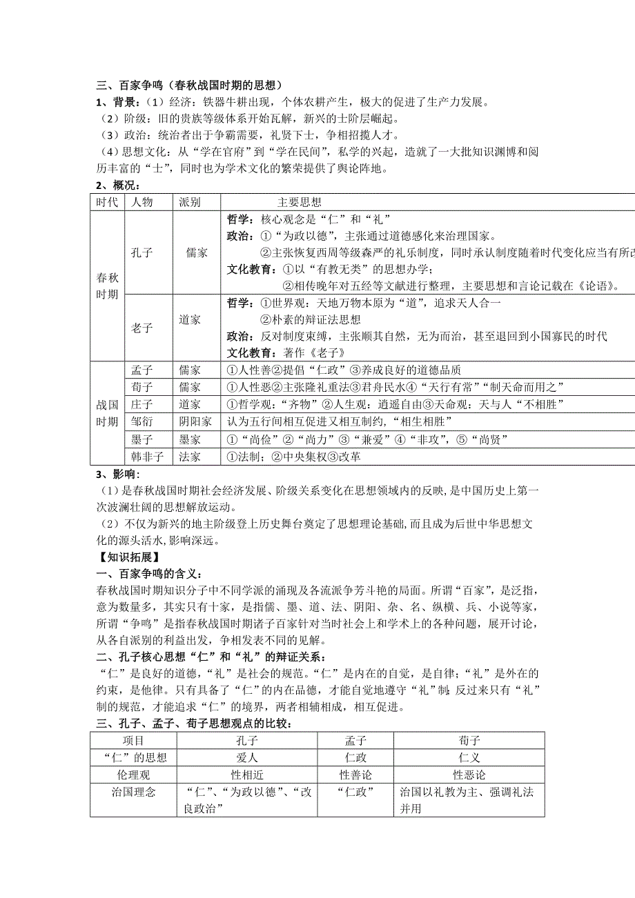 2021-2022学年部编版历史 中外历史纲要（上）教案 第2课、诸侯纷争与变法运动.doc_第2页