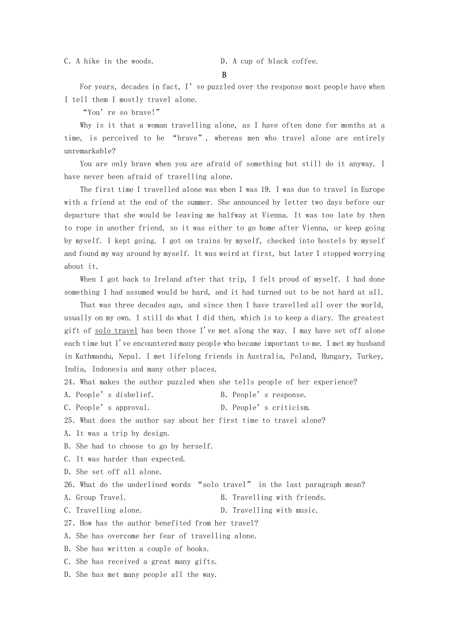 河南省郑州市中牟县第一高级中学2020届高三英语二测试题4.doc_第2页