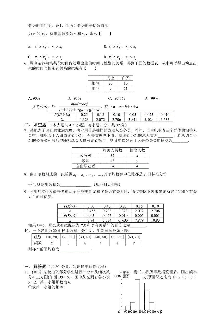 山西省忻州实验中学2013届高三上学期限时训练数学（文）试题21（无答案）.doc_第2页