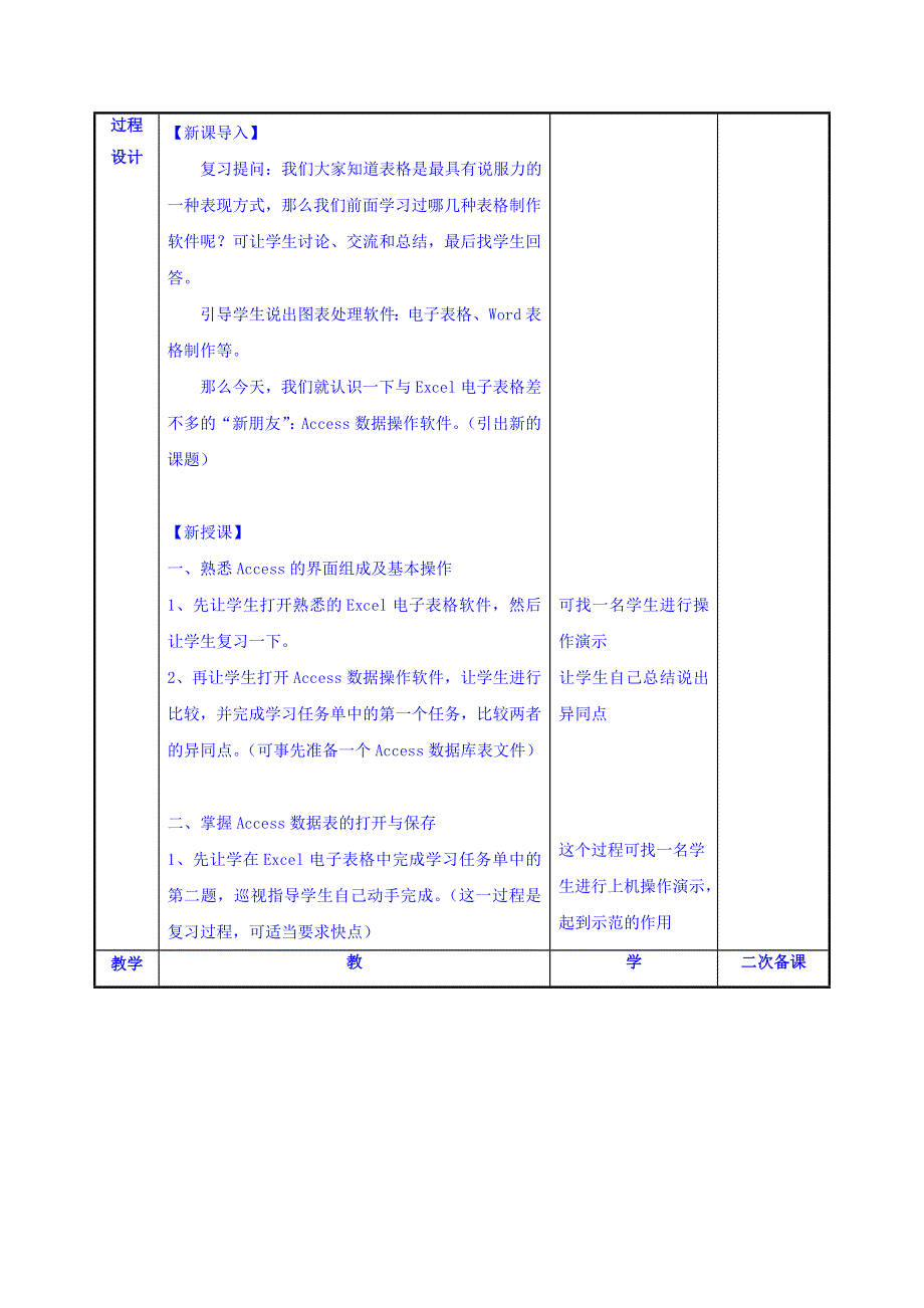 江苏省徐州市贾汪区建平中学高一信息技术教案 数据库的基本操作 .doc_第2页