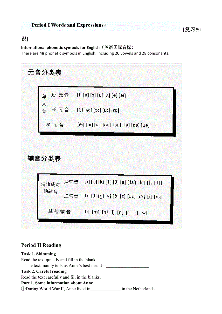 河北省张家口市第一中学高一英语学案：UNIT1 FRIENDSHIP （新人教版必修1）.doc_第1页