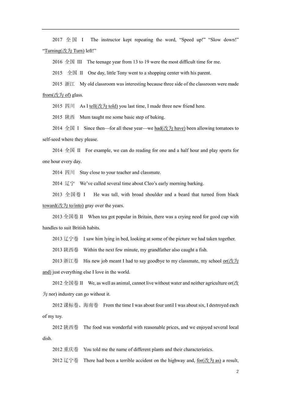 《推荐》 英语高考题短文改错分类汇编.pdf_第3页