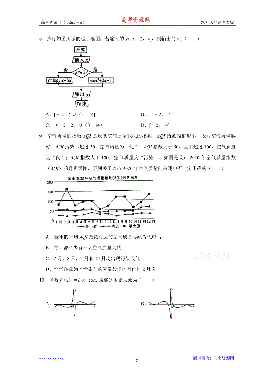 《解析》广西2021届高三高考模拟数学（文科）试卷（2021-04） WORD版含解析.doc_第2页