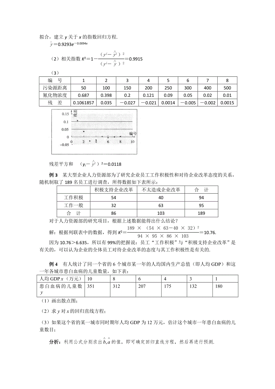 甘肃省会宁县第二中学高中数学（新人教A版）教案 选修1-2 第一章《统计案例》.doc_第3页