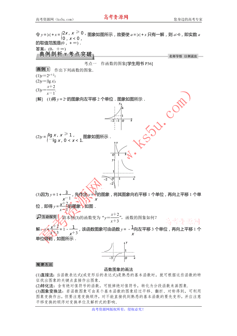 2017《优化方案》高考数学（浙江专用）一轮复习练习：第2章 函数的概念与性质、基本初等函数 第8讲函数的图象 WORD版含答案.doc_第3页