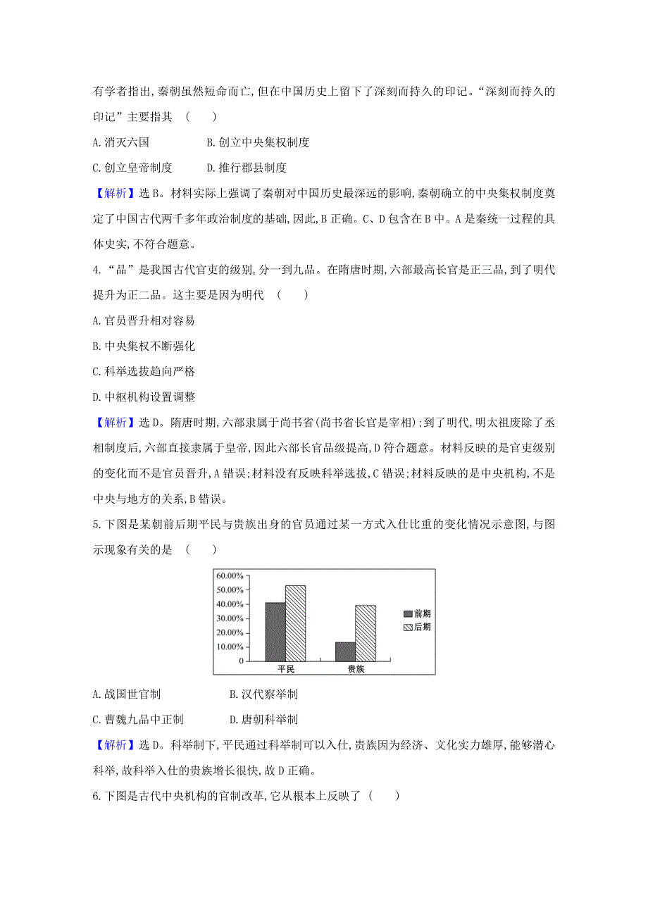 2020-2021学年高中历史 模块素养评价A（含解析）人民版必修1.doc_第2页