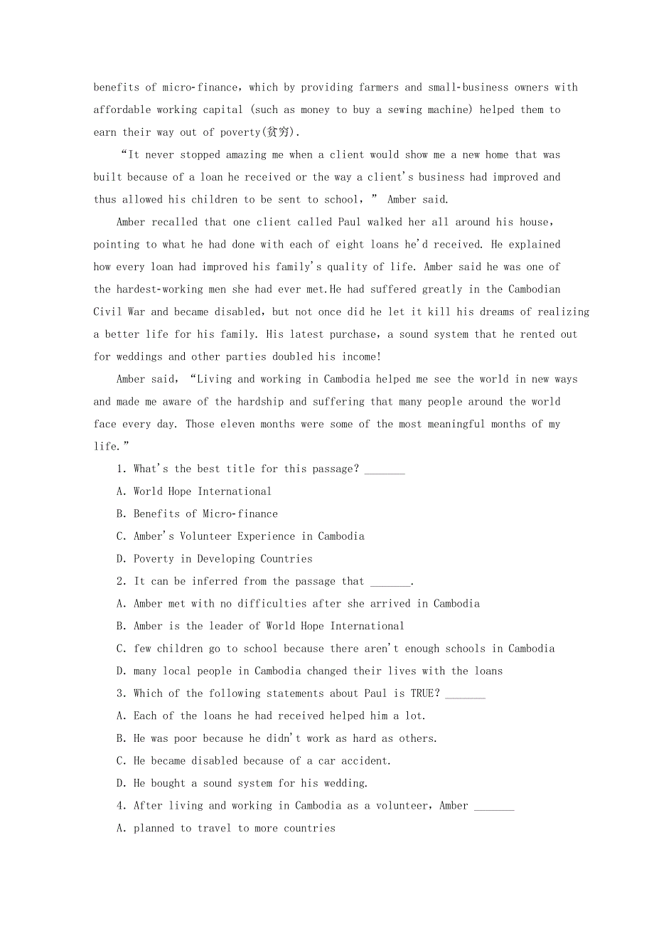 河北省承德市双滦区实验中学2021届高考英语一轮复习晨测训练7.doc_第3页