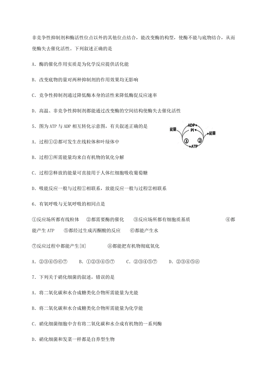 甘肃省兰州市第一中学2019-2020学年高一生物下学期期末考试试题.doc_第2页