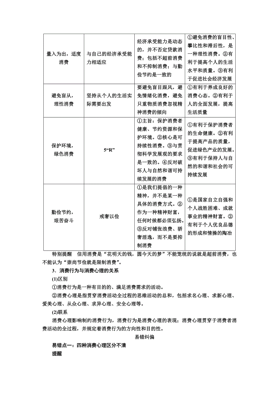 2017届高考政治一轮复习教案：必修1第3课 考点二　树立正确的消费观 WORD版含答案.DOC_第2页