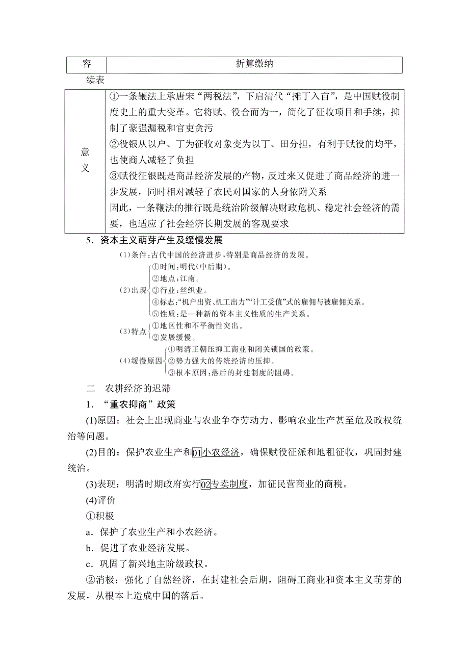 2021高三历史通史一轮（经典版）教师用书：第5单元 第2讲 明清时期经济的辉煌与迟滞 WORD版含解析.doc_第2页