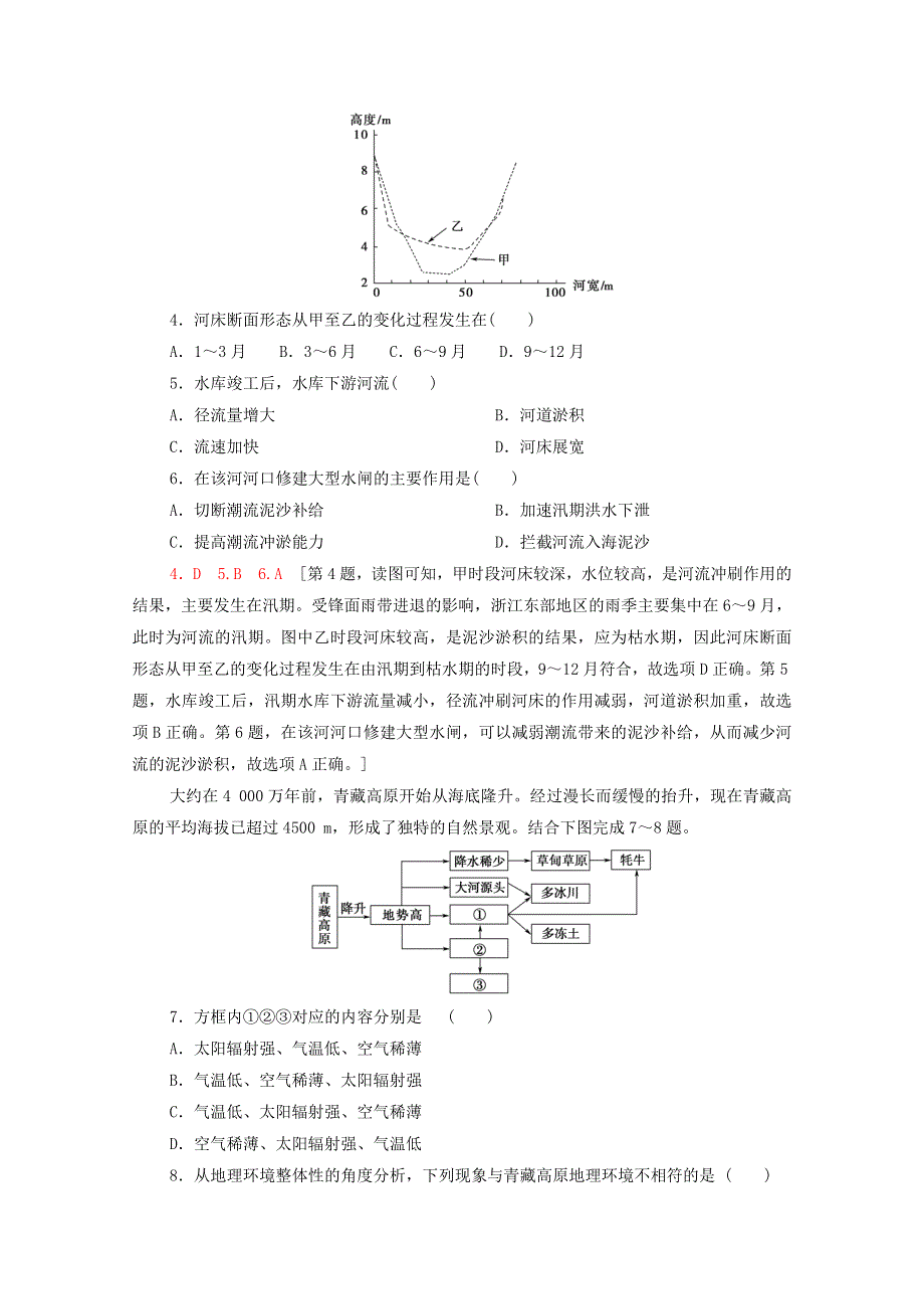 2020-2021学年高中地理 章末综合测评4 新人教版必修1.doc_第2页