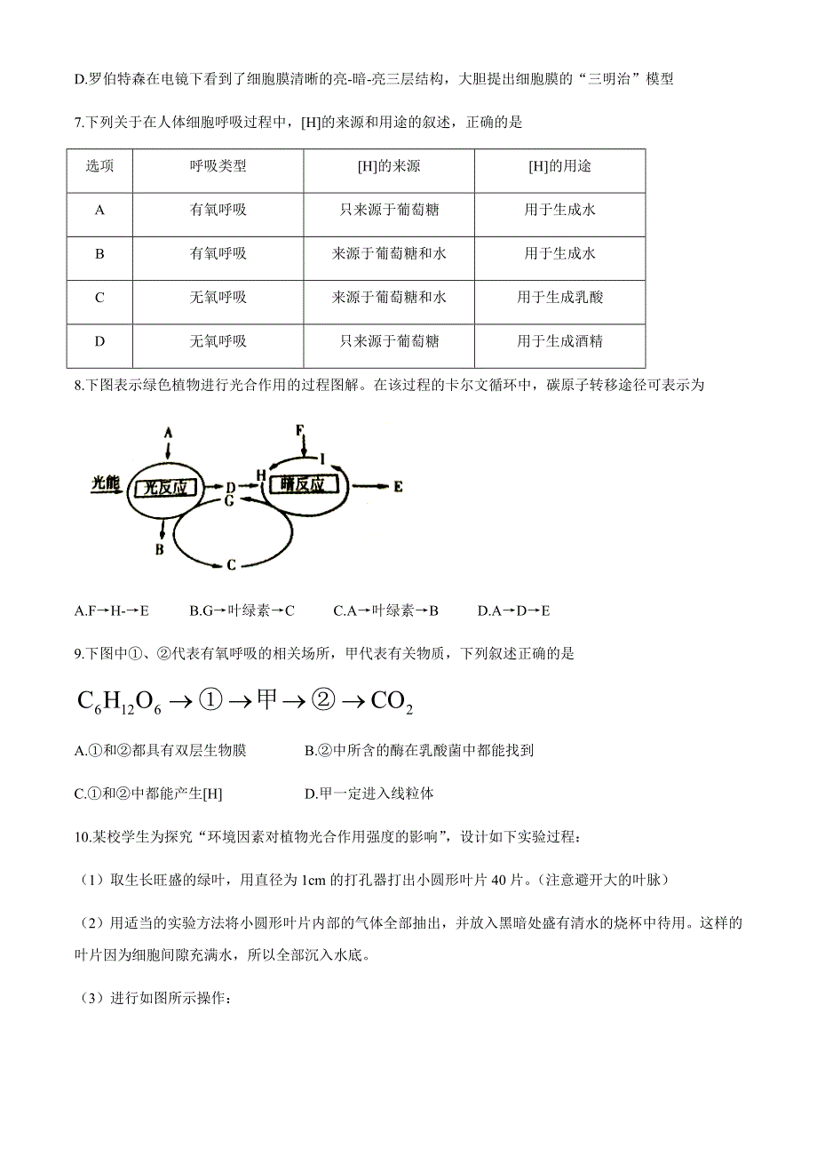 河南省濮阳市2019-2020学年高一下学期升级考试（期末）生物试题 WORD版含答案.docx_第3页