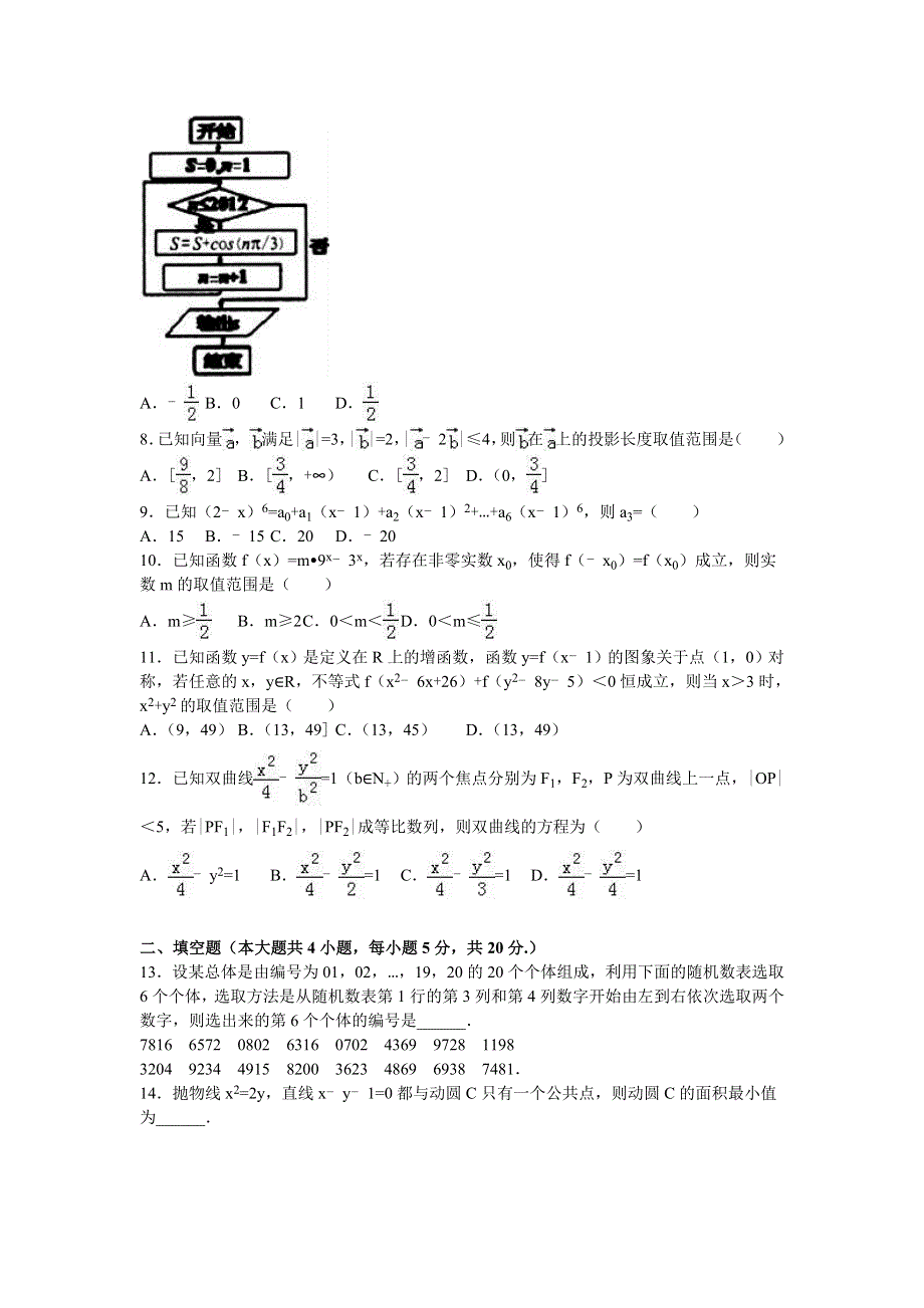 《解析》江西省上饶市重点中学2016年高考数学二模试卷（理科） WORD版含解析.doc_第2页